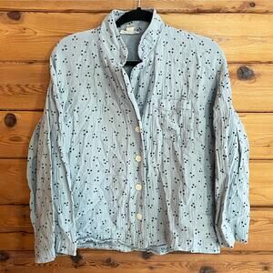 Madewell Star Button Down Blouse Size Medium